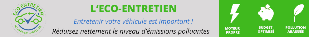 L'éco-entretien : entretenir votre véhicule est important ! Réduisez nettement le niveau d'émissions polluantes.